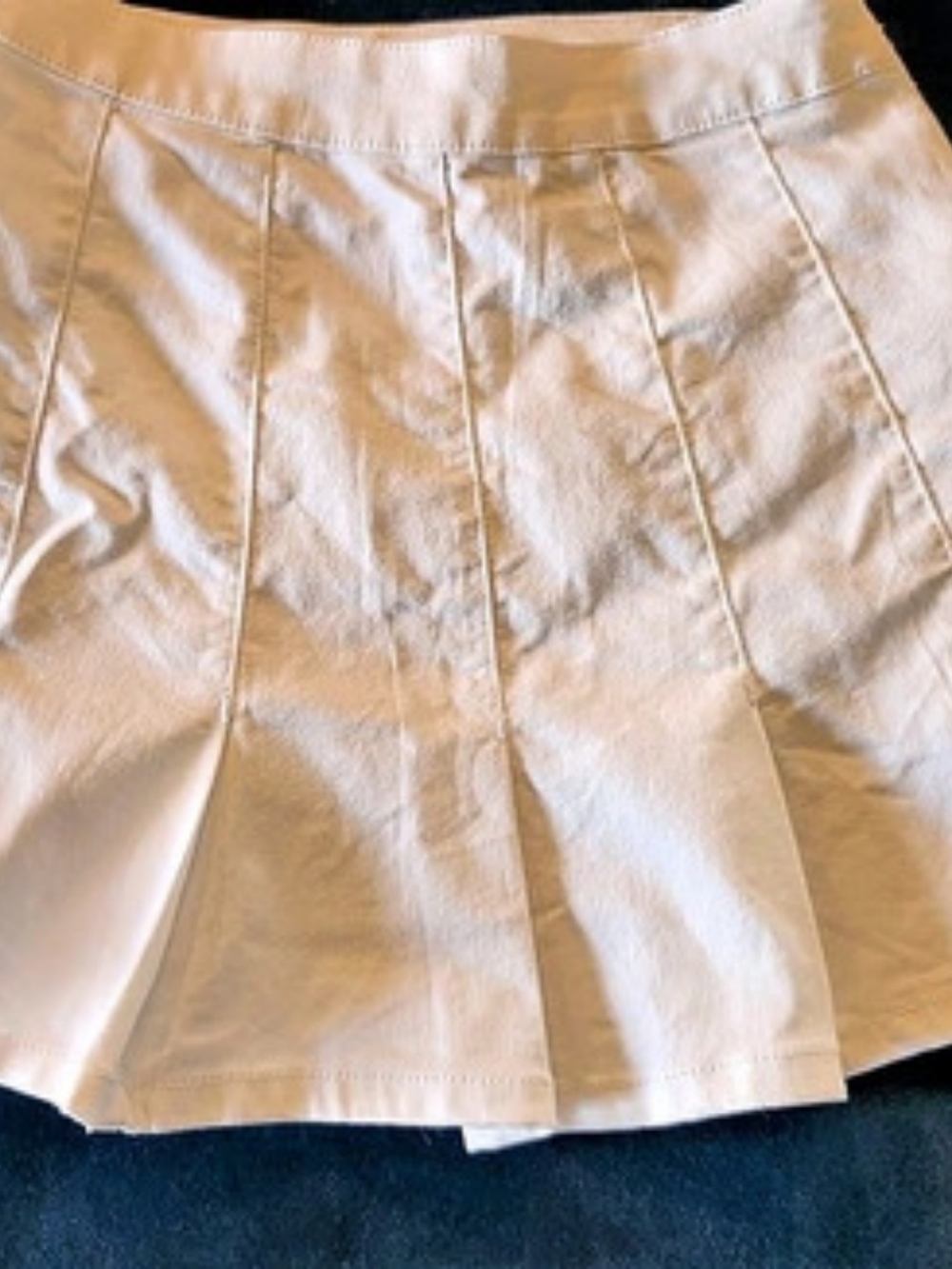 No Boundaries Pleated Skater Skirt in White